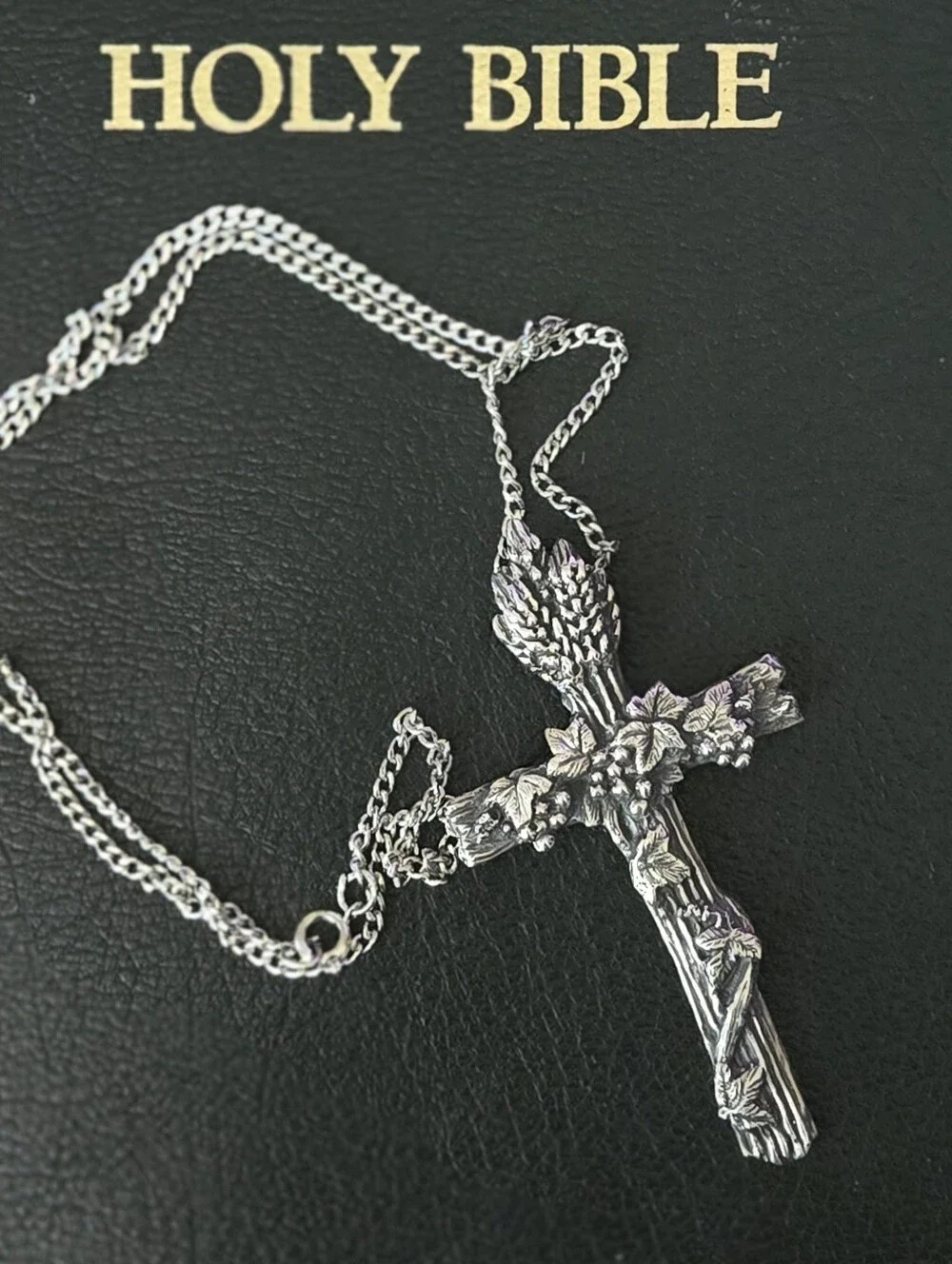 James Avery RETIRED Silver Harvest Cross. Rare XL sz 1 3/4 x 3 3/8.